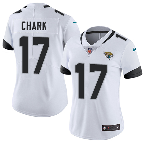 Nike Jaguars #17 DJ Chark White Women's Stitched NFL Vapor Untouchable Limited Jersey